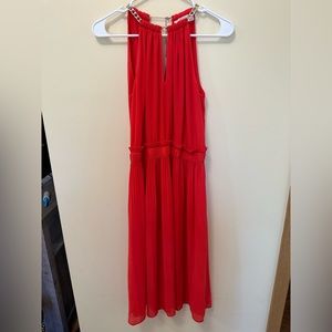 Michael Michael Kors Chain Link Halter Neck Midi Dress size Small